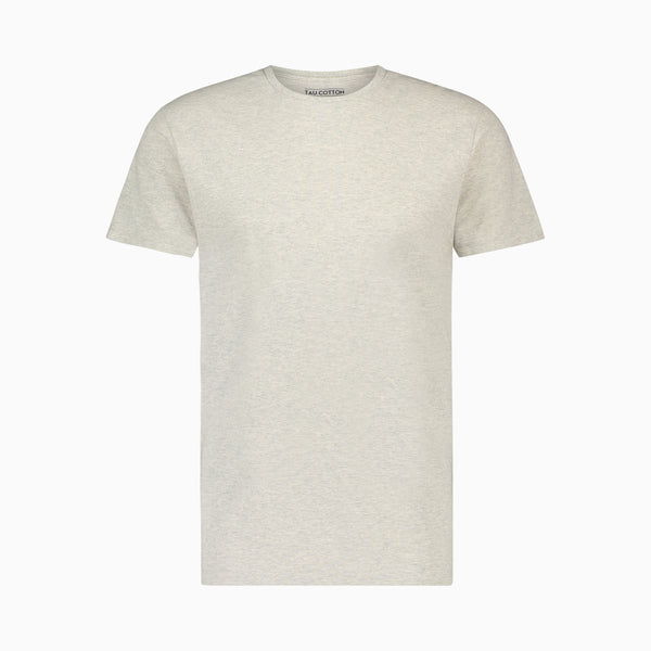 The Pique T-Shirt | Light Grey Melange