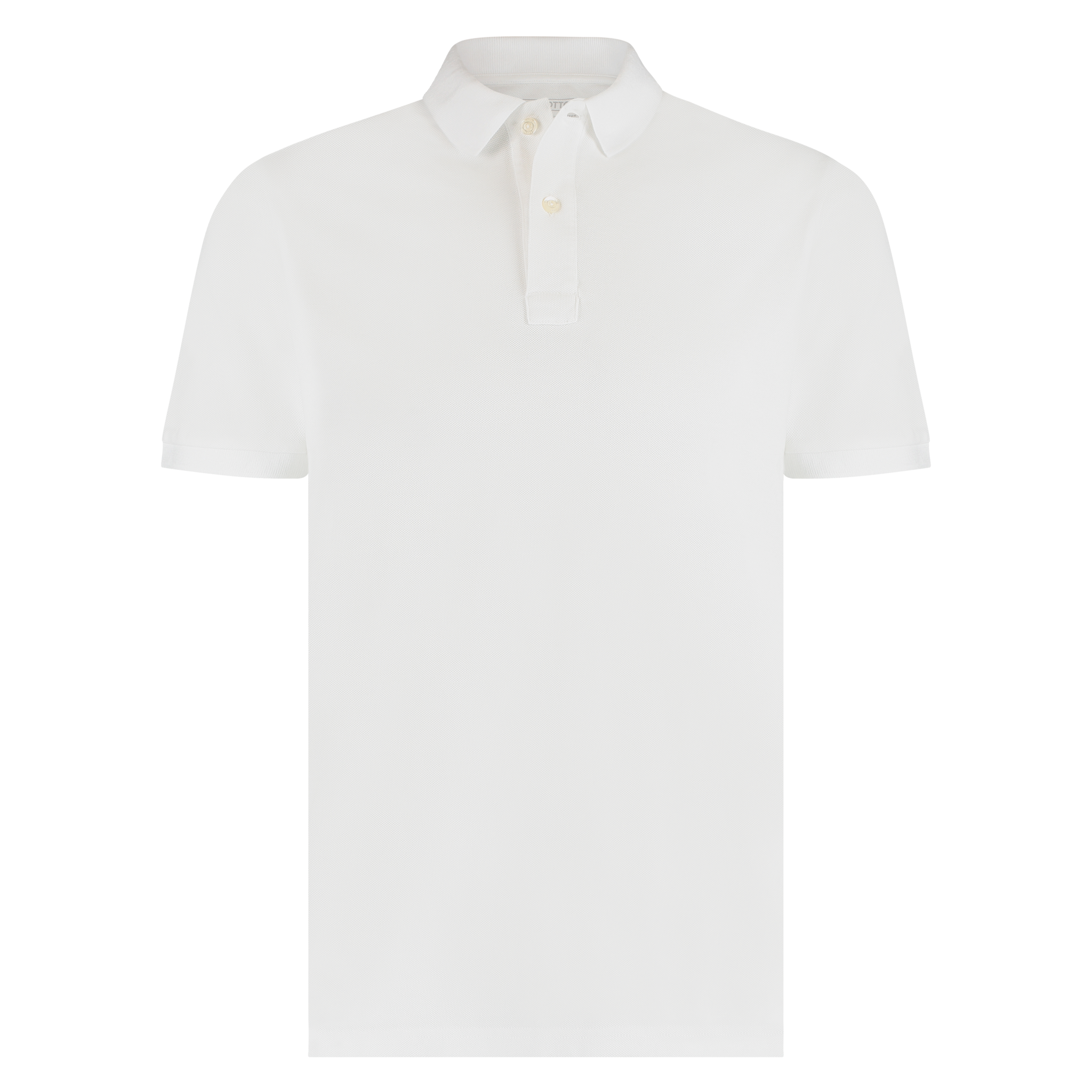 The Pique Polo in White - Organic Cotton Polo by TAU COTTON